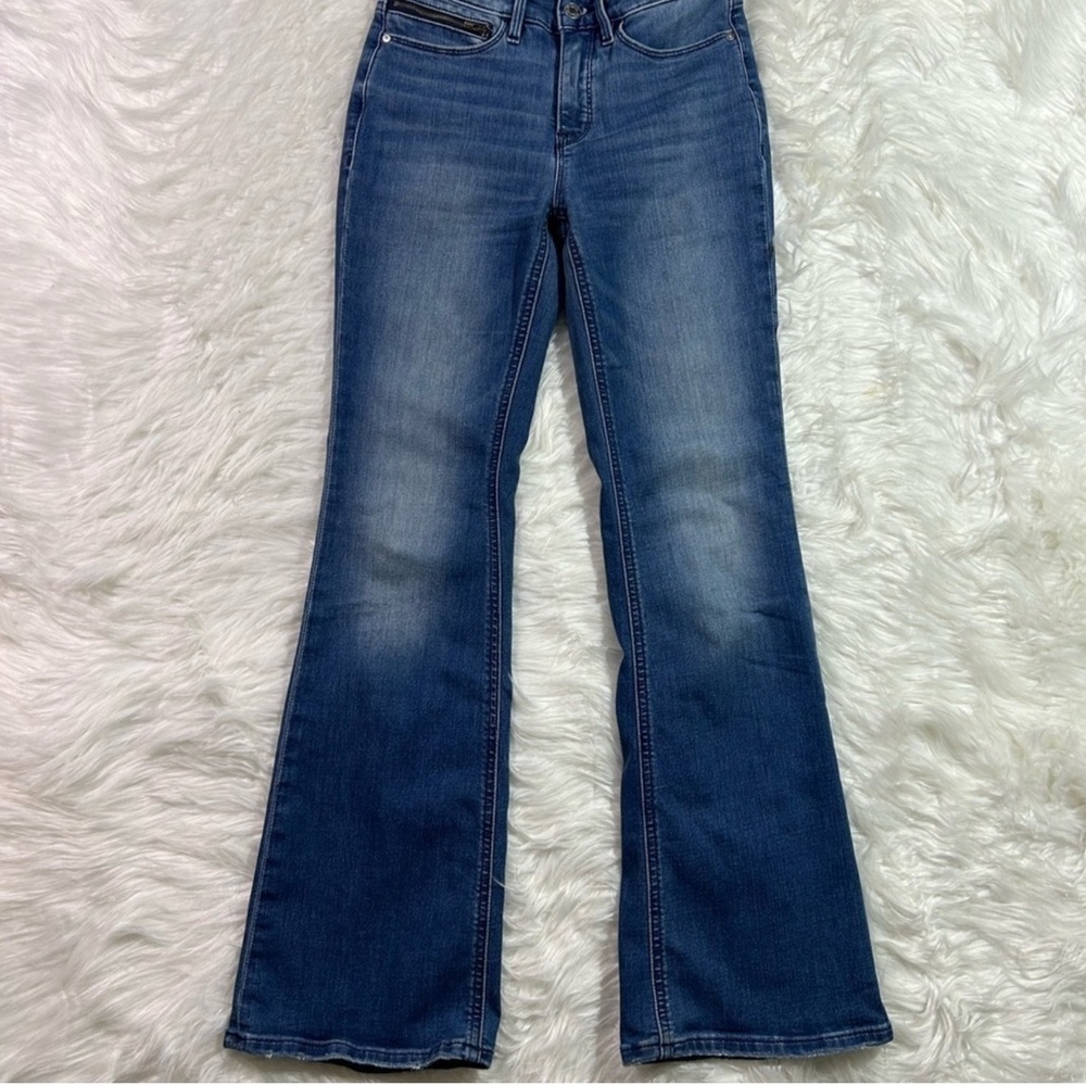 Athleta Sculptek Mid Rise Flare Jeans